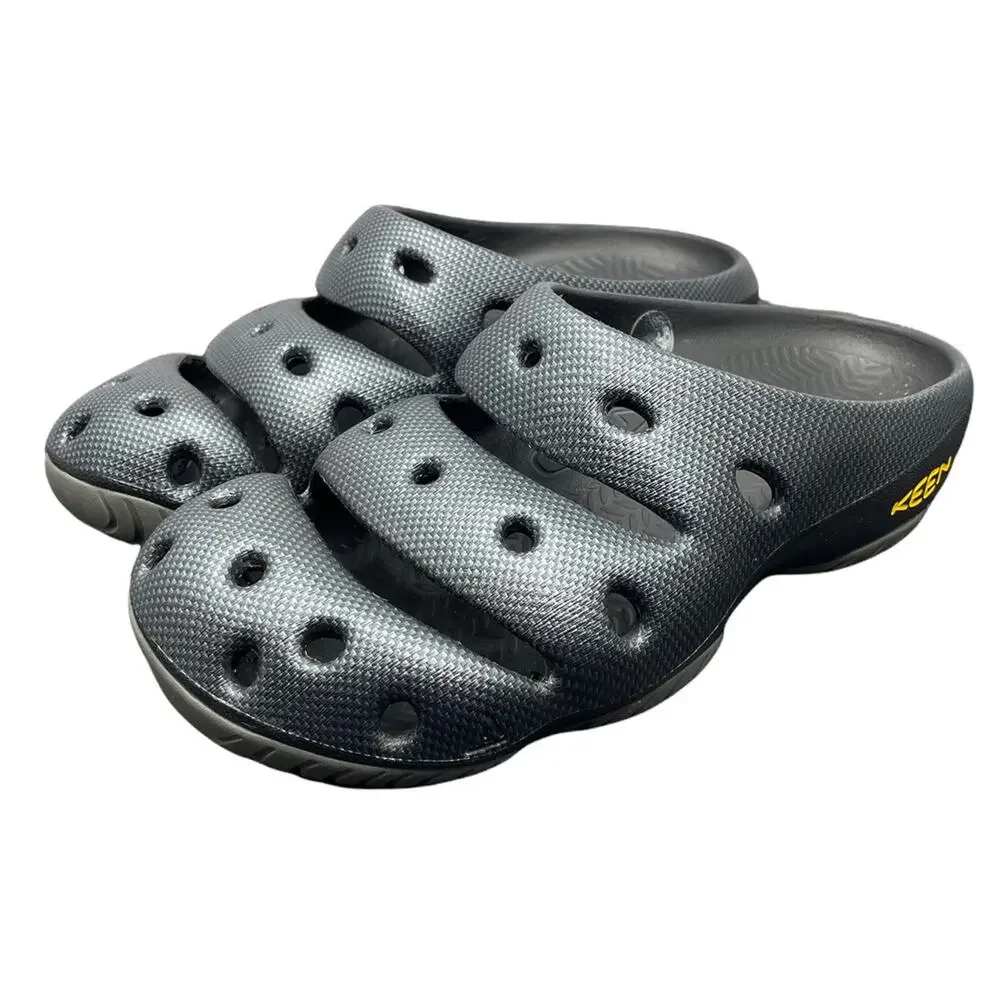 KEEN Yogui Arts Slipper Graphite Slip On Clogs Ye Shoes Mens Size 10 FAST SHIP - Picture 6 of 15